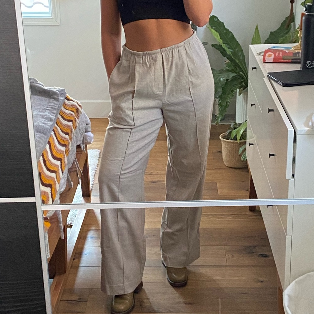 VINCE linen strechy trousers